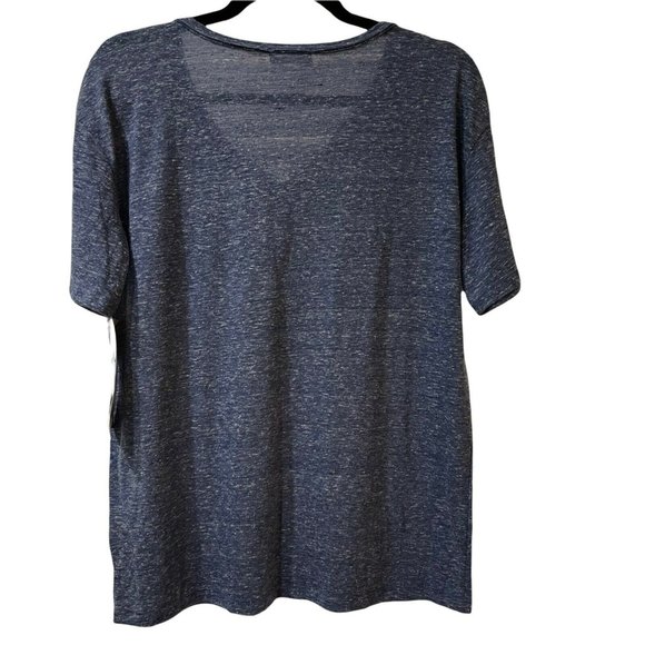 Chicago Bears 47 Brand Women's S Blue Space Dye V-Neck Oversized SS T-Shirt New - Picture 8 of 10